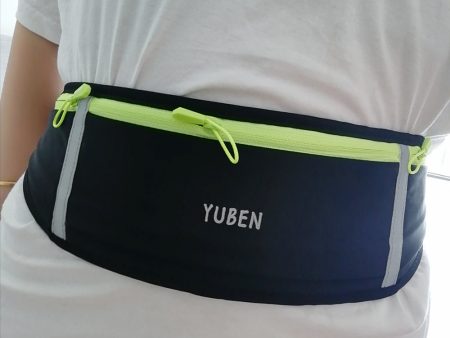 YUBEN waist bag, slim running belt waist bag, hiking fitness cycling fitness waist bag, reflective running belt, iPhone XS, XR, 7 8 Plus jogging pocket belt, running travel money mobile phone holder Online Sale