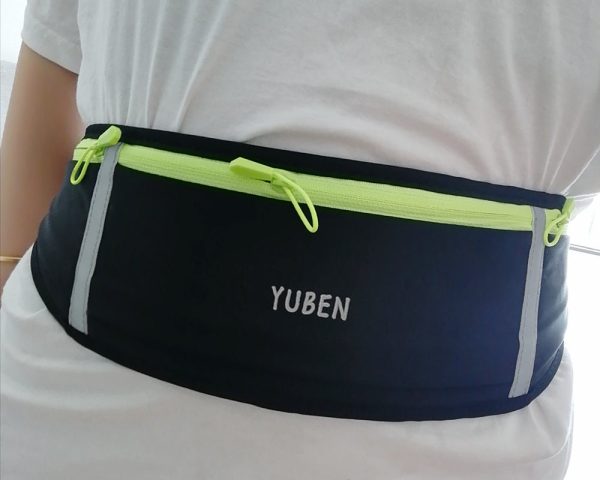 YUBEN waist bag, slim running belt waist bag, hiking fitness cycling fitness waist bag, reflective running belt, iPhone XS, XR, 7 8 Plus jogging pocket belt, running travel money mobile phone holder Online Sale