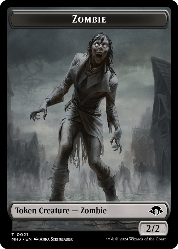 Zombie    Plant Double-Sided Token [Modern Horizons 3 Tokens] For Sale