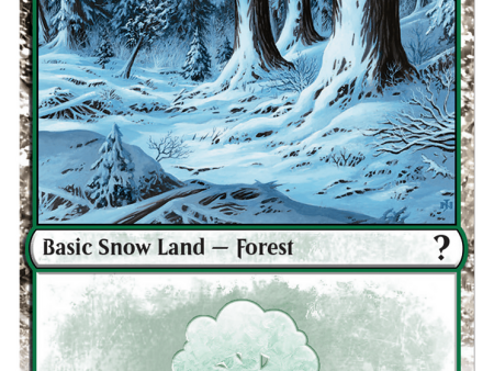 Snow-Covered Forest (White Border) [Mystery Booster 2] Fashion