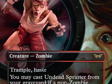 Undead Sprinter (Borderless) [Duskmourn: House of Horror] Discount