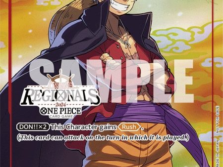 Monkey.D.Luffy (Online Regional 2024 Vol. 2) [Participant] [One Piece Promotion Cards] Hot on Sale