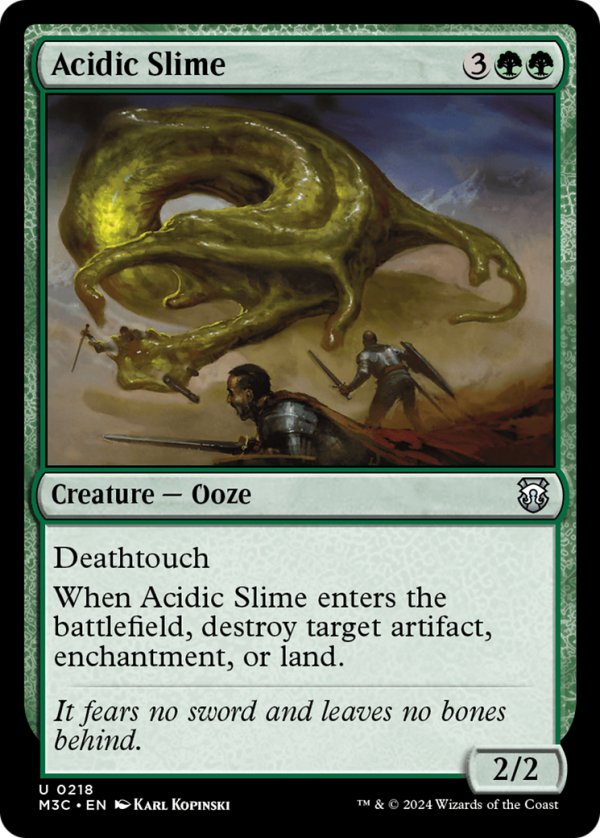 Acidic Slime (Ripple Foil) [Modern Horizons 3 Commander] For Discount