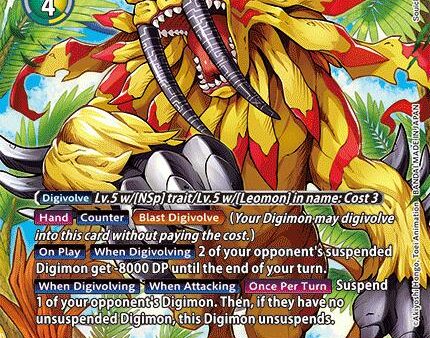 SaberLeomon ACE [EX7-029] (Alternate Art) [Digimon LIBERATOR] Online Sale