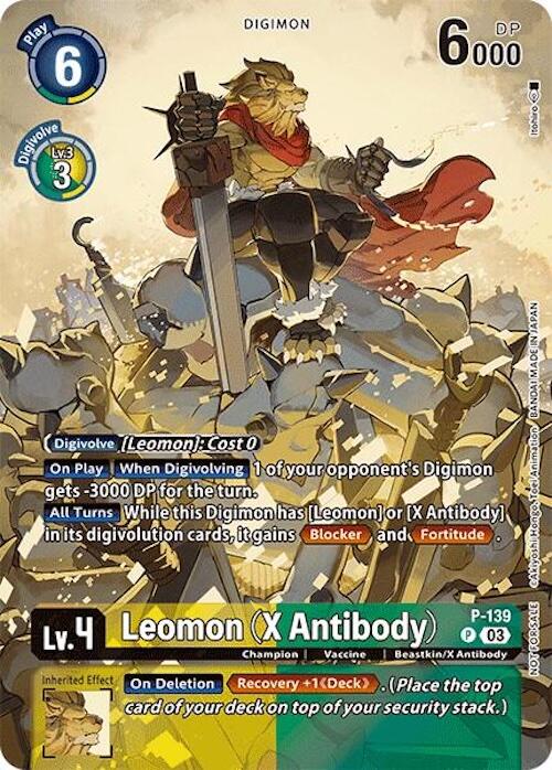 Leomon (X Antibody) [P-139] (Update Pack 2024) [Secret Crisis] Online