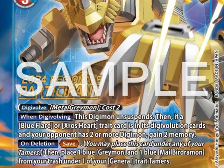 ZeigGreymon [BT11-031] (2024 Regionals Participant) [Dimensional Phase] For Sale