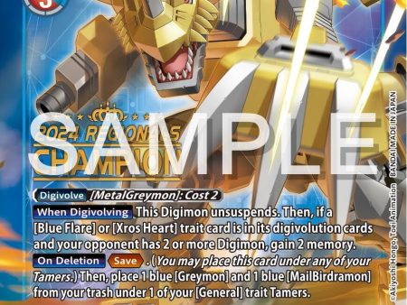 ZeigGreymon [BT11-031] (2024 Regionals Champion) [Dimensional Phase] on Sale