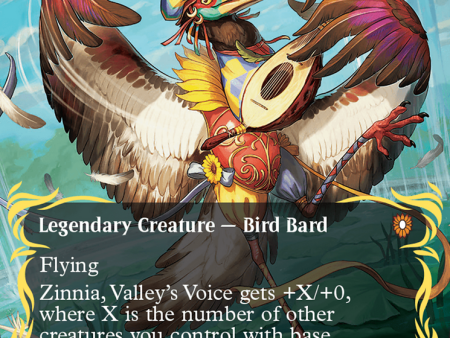 Zinnia, Valley s Voice (Borderless) (Raised Foil) [Bloomburrow Commander] Supply